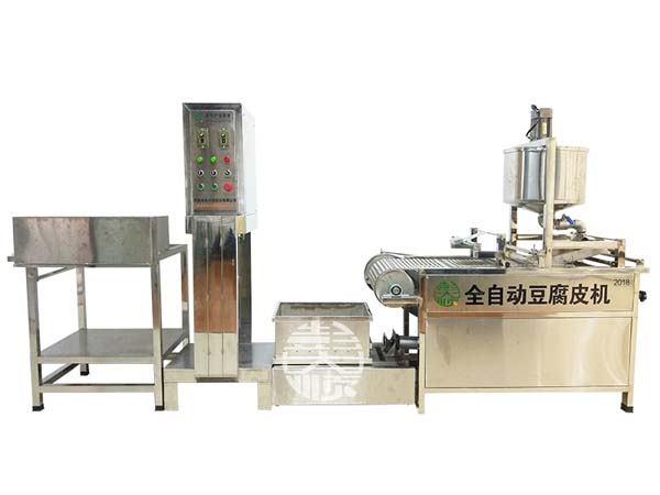 鄭州豆制品設備客戶購買的彭大順全自動豆腐皮機設備